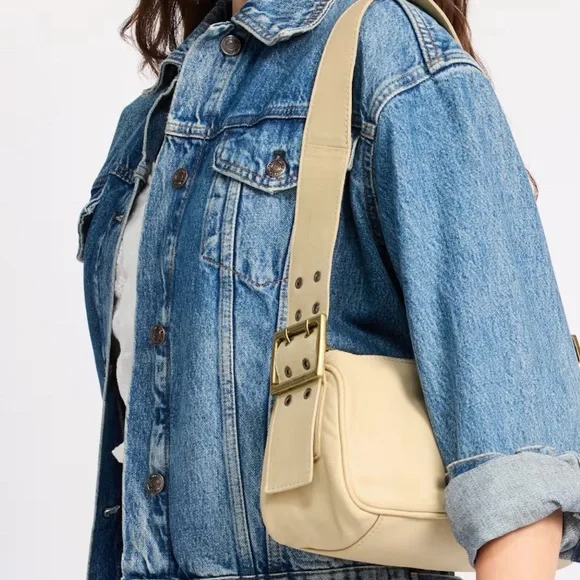 Gorgeous , Free People Over the Arm Candy Bag in sand NWT❤️ - Picture 6 of 8